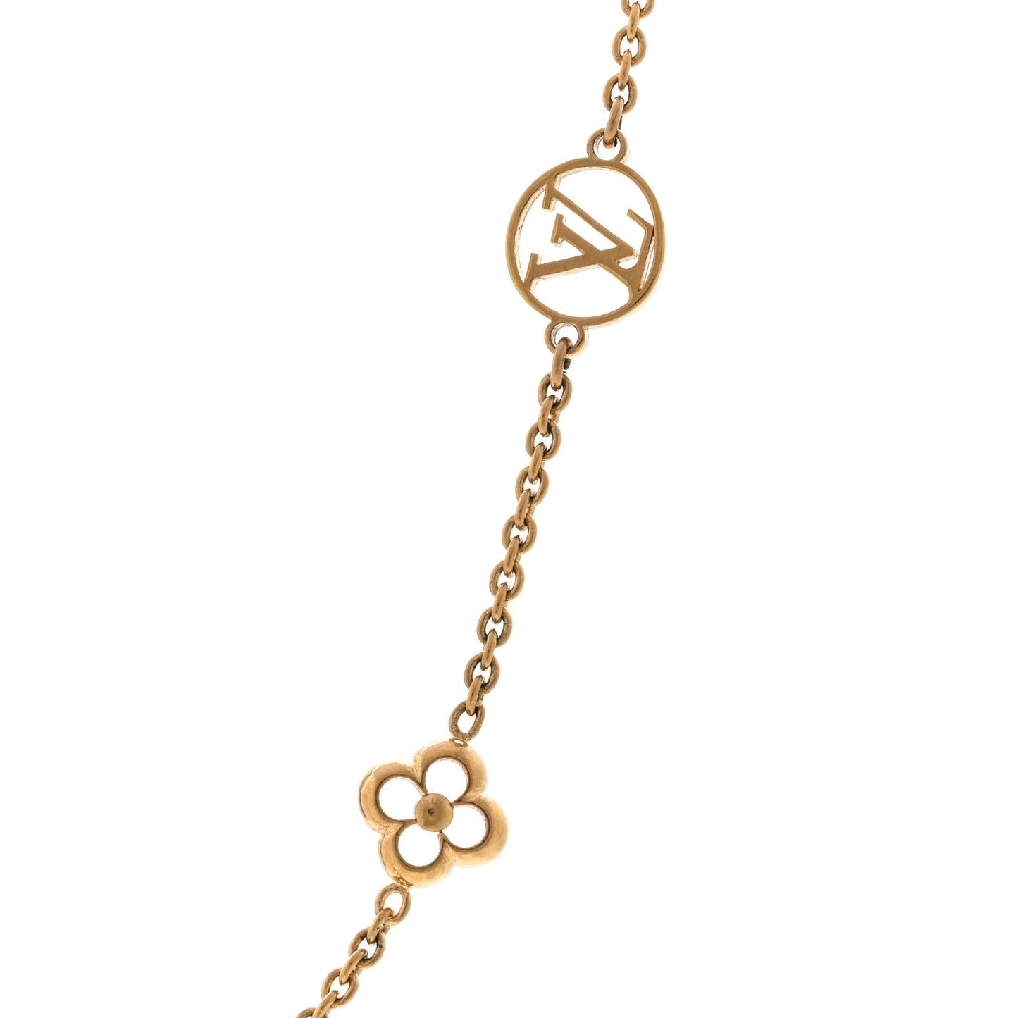 Metal Flowerful Choker Necklace Gold