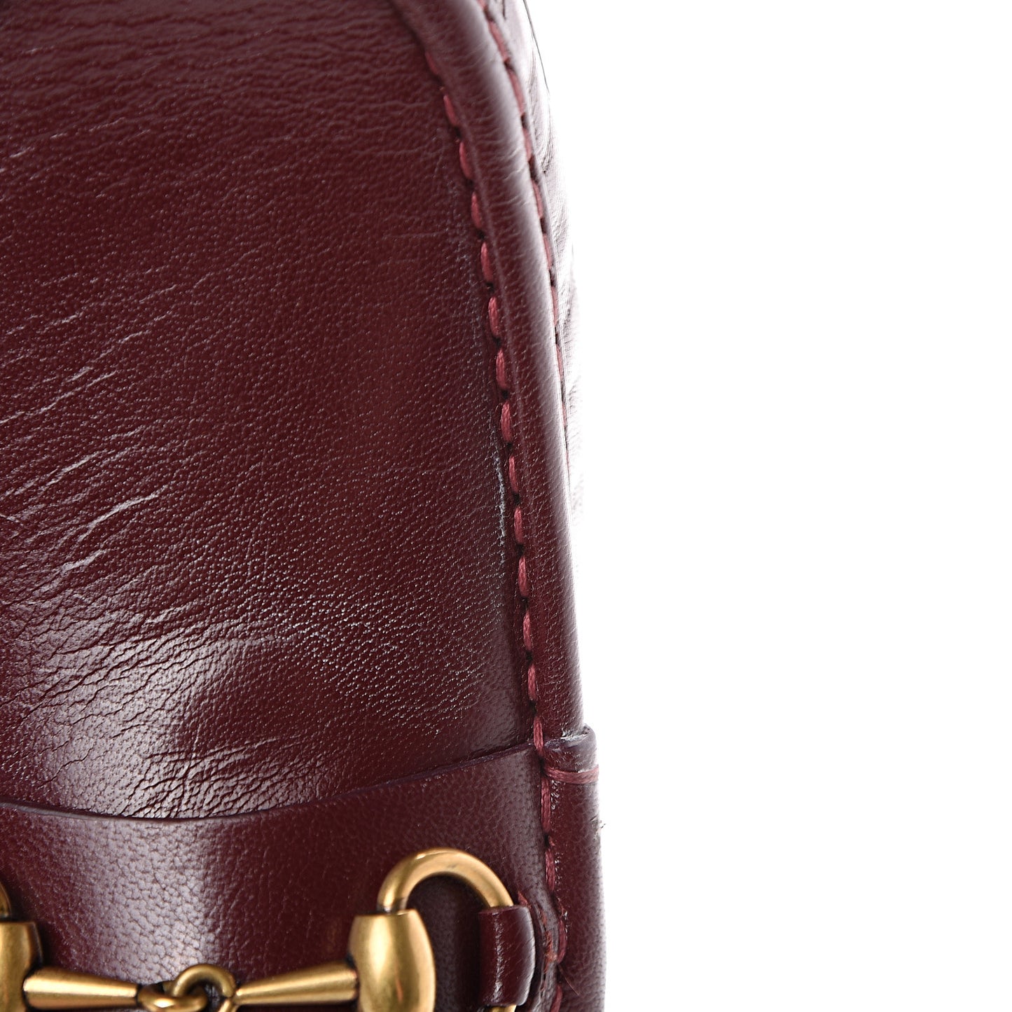 Goatskin Mens Horsebit Loafers 9 Bright Bordeaux