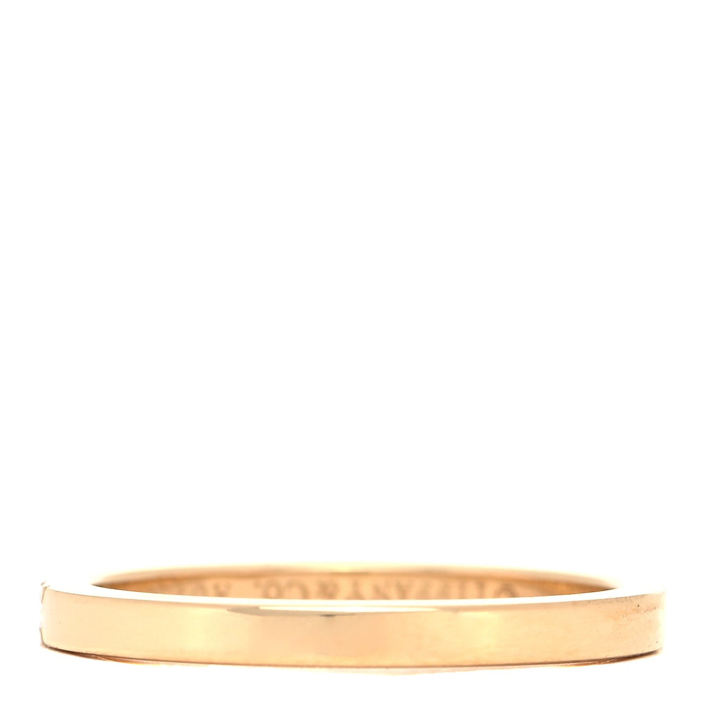 18K Yellow Gold Diamond Novo Half Circle Band Ring 50 5.5