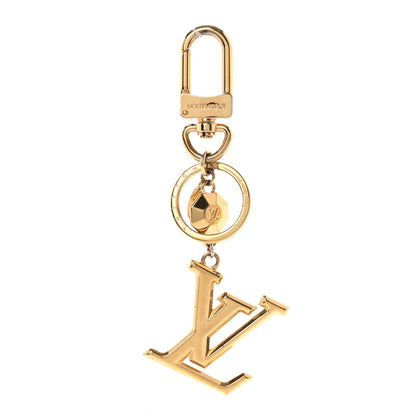 Louis Vuitton LV Facettes Bag Charm Key Holder Gold 1 of 4