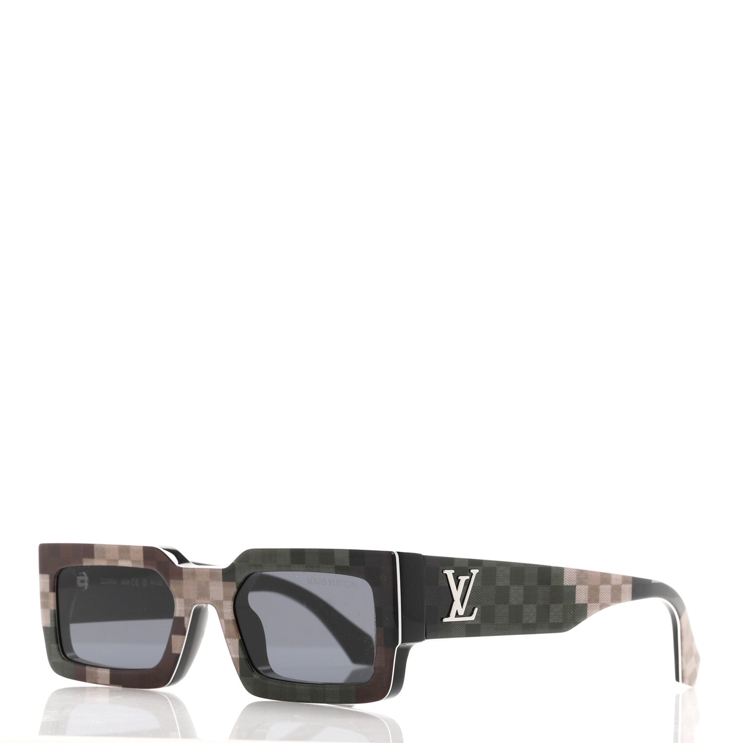 Acetate Damier Camouflage LV Clash Sunglasses Z2395W