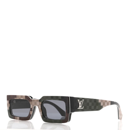 Louis Vuitton Acetate Damier Camouflage LV Clash Sunglasses Z2395W 1 of 7