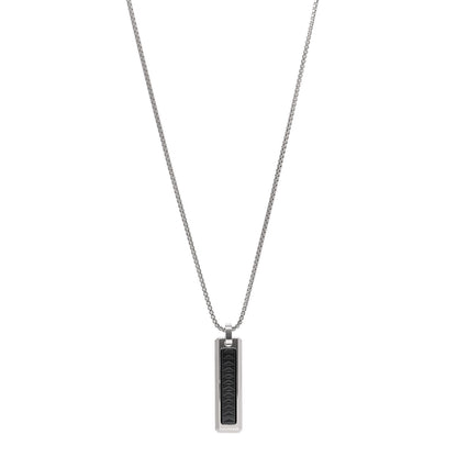 Tiffany Stainless Steel Titanium Paloma Picasso Caliper Bar Pendant Necklace 1 of 4