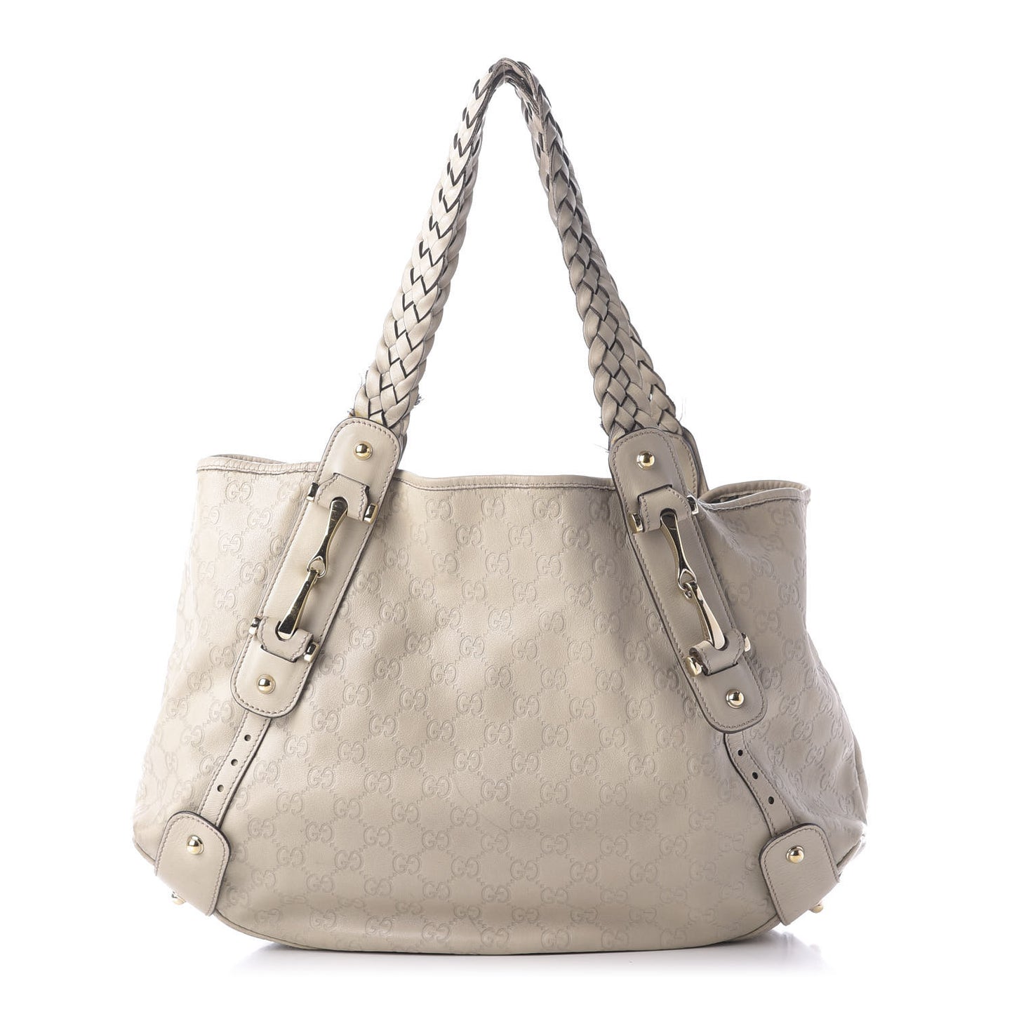Guccissima Medium Pelham Shoulder Bag Off White