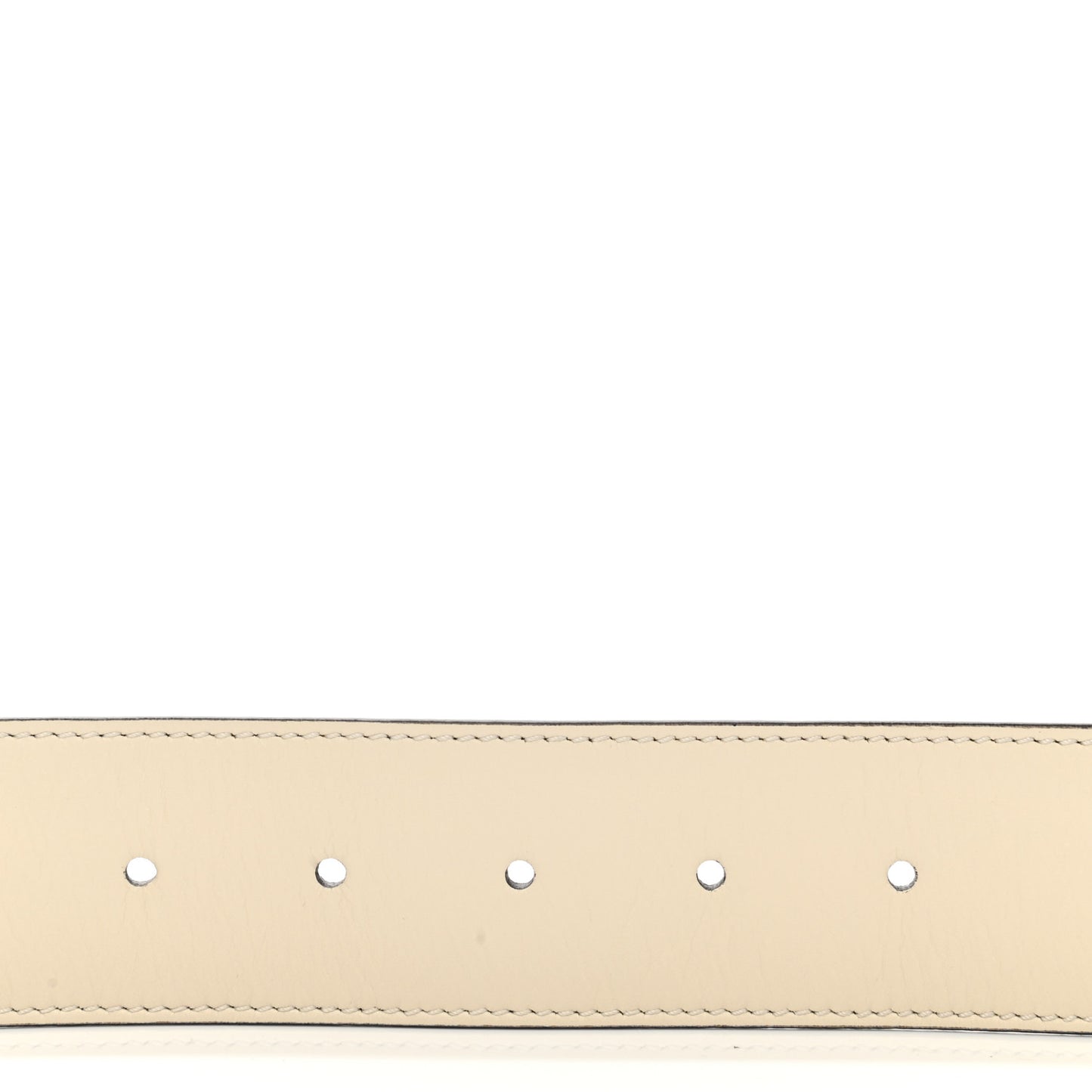 Calfskin Double G 40mm Belt 95 38 Mystic White