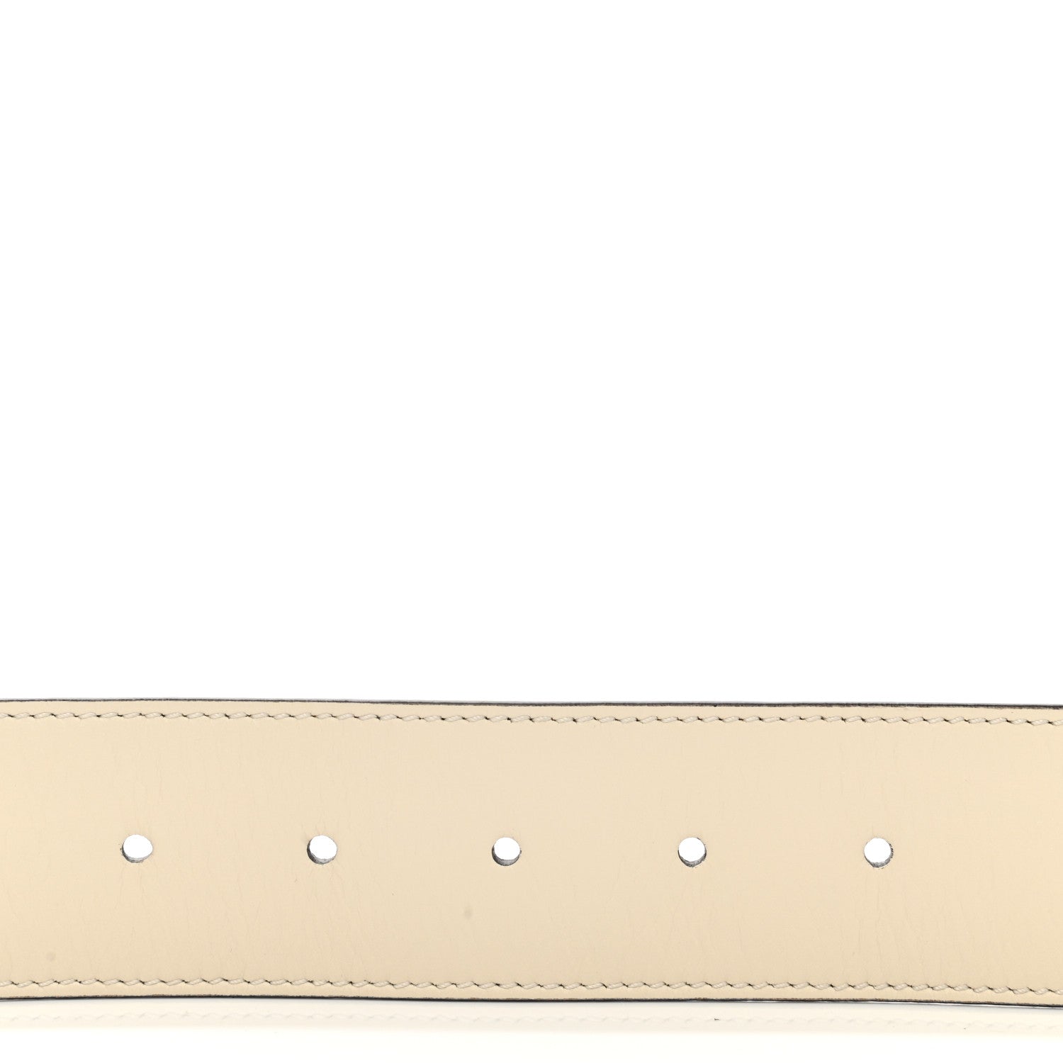 Gucci Calfskin Double G 40mm Belt 95 38 Mystic White 4 of 5