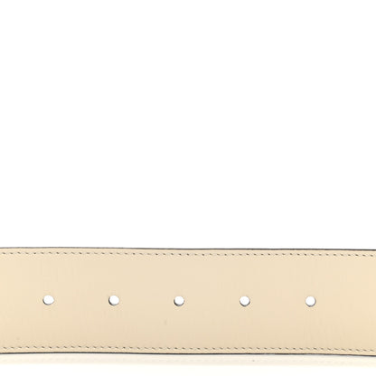 Gucci Calfskin Double G 40mm Belt 95 38 Mystic White 4 of 5