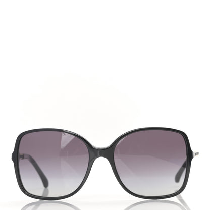 Chanel Lambskin Square Chain Sunglasses 5210-Q Black 2 of 8
