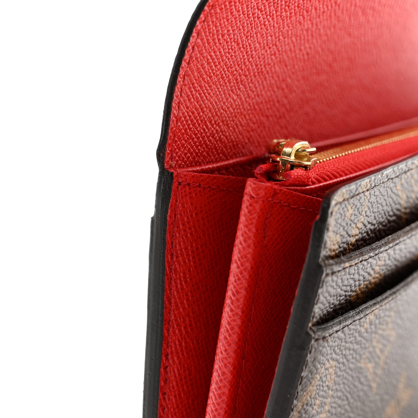 Monogram Sarah Wallet NM Coquelicot