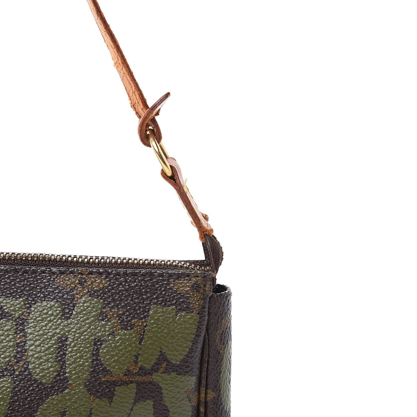 Monogram Graffiti Pochette Accessories Kaki