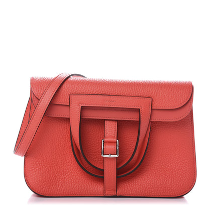 Hermes Taurillon Clemence Halzan 25 Rose Texas 1 of 17