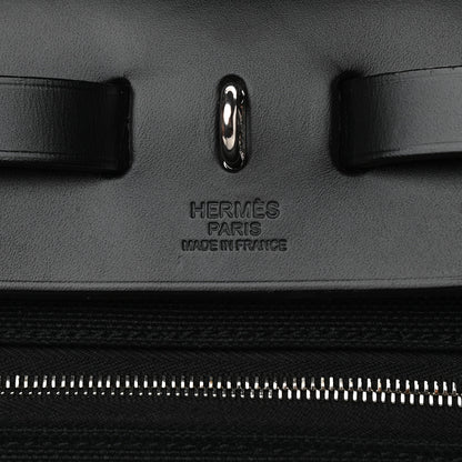 Hermes Military Toile Vache Hunter Herbag Zip PM 31 Black 7 of 11