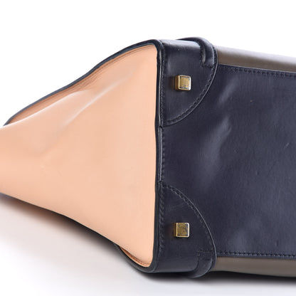 Celine Satin Calfskin Mini Tri-Color Luggage Anthracite 13 of 17