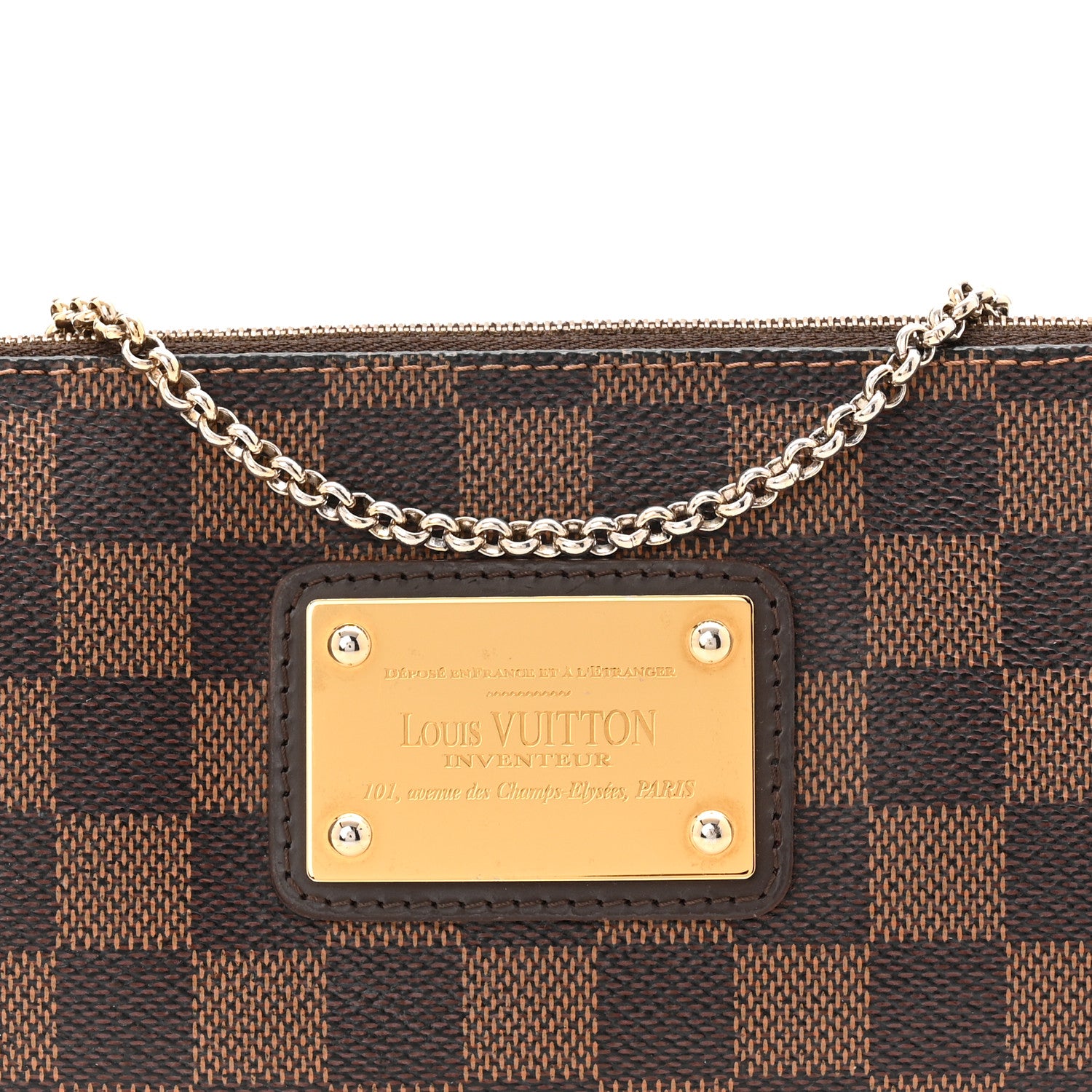 Louis Vuitton Damier Ebene Eva Clutch 8 of 11