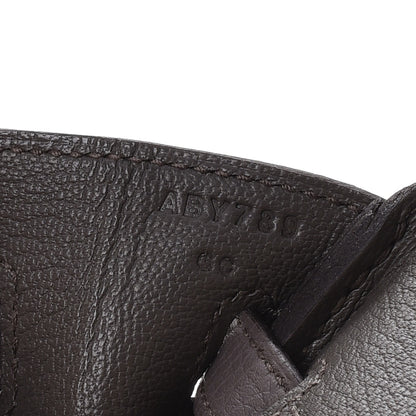 Hermes Togo Birkin 25 Etain 30 of 37