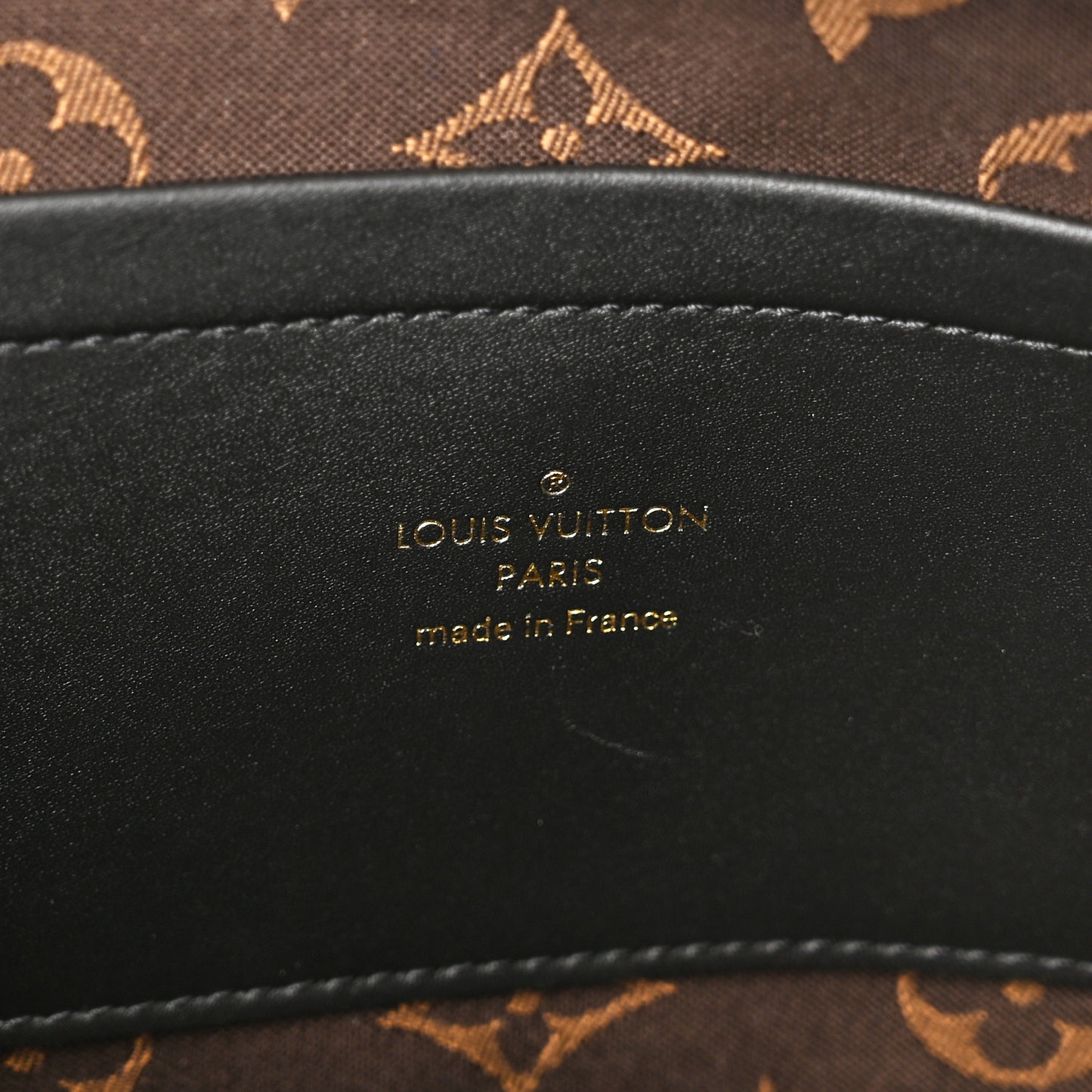 Calfskin Monogram Embossed Utility Crossbody Black