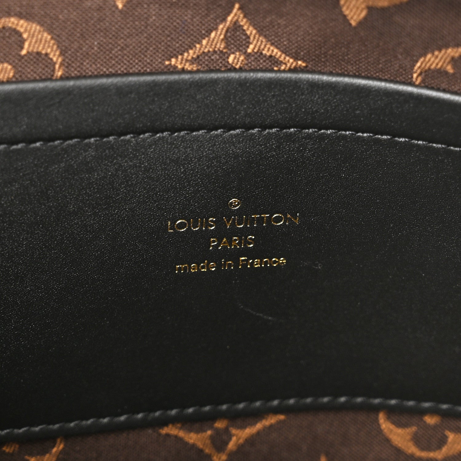 Louis Vuitton Calfskin Monogram Embossed Utility Crossbody Black 6 of 9