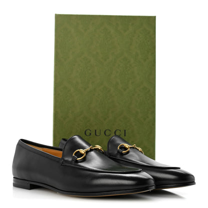 Gucci Calfskin Womens Jordaan Loafers 39 Black 10 of 10