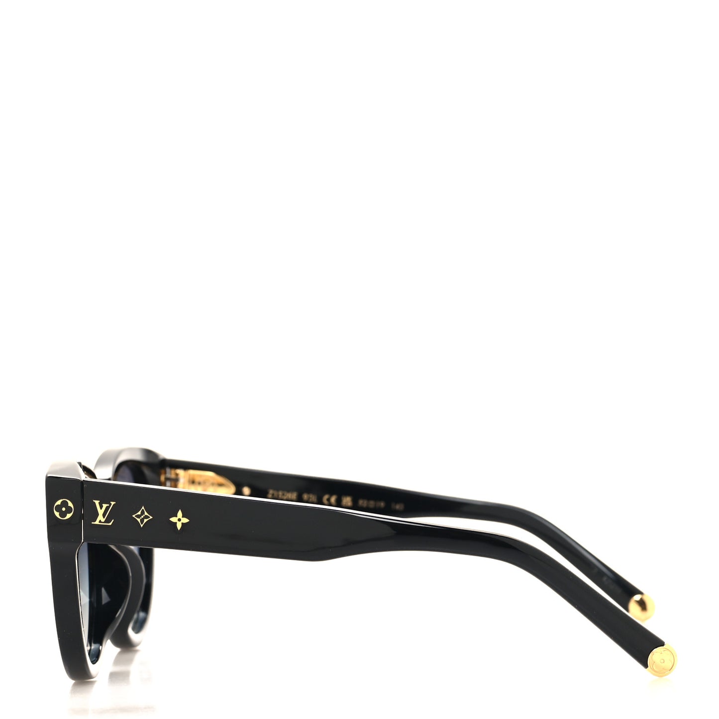 Acetate My Monogram Square Sunglasses Z1526E Black