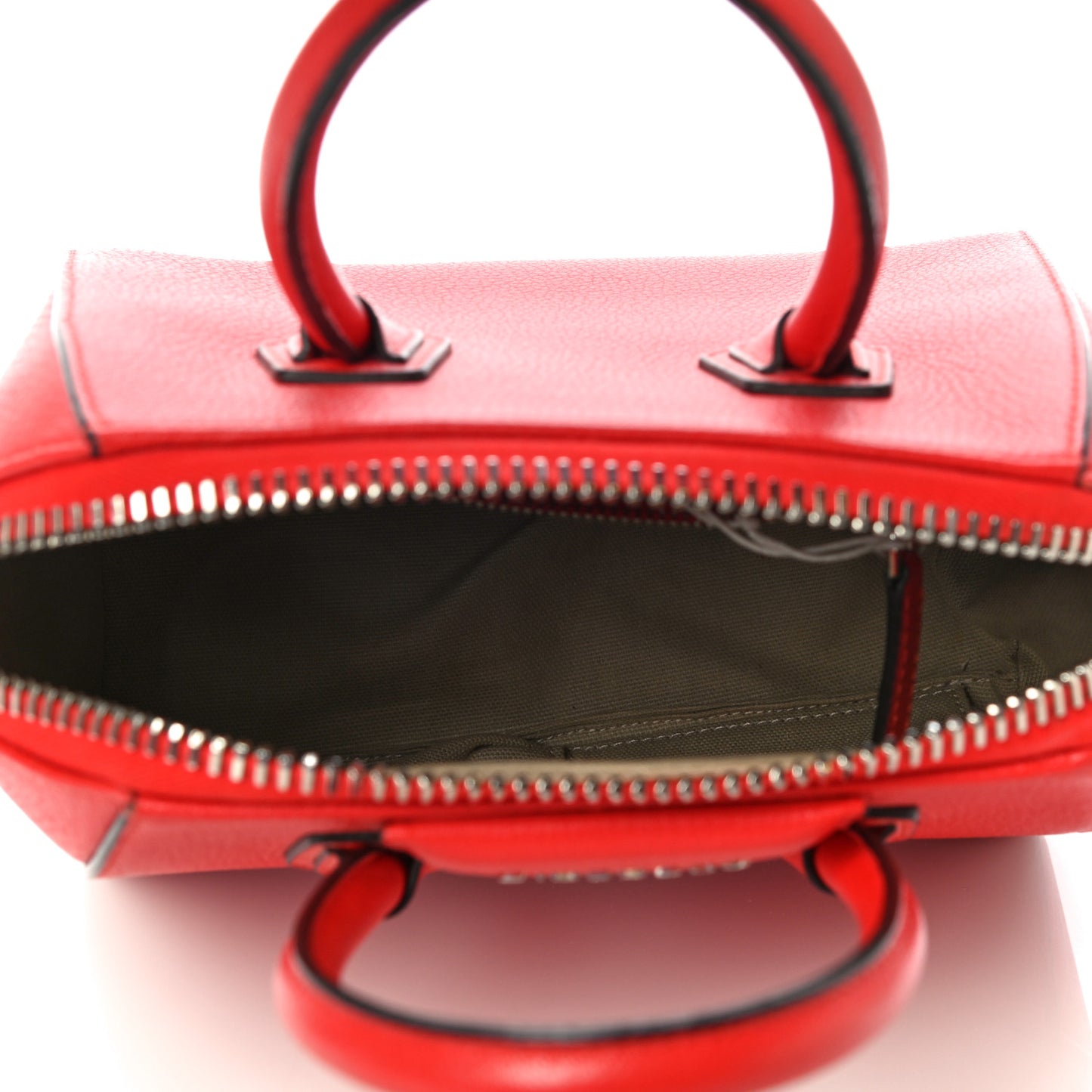Sugar Goatskin Mini Antigona Pop Red