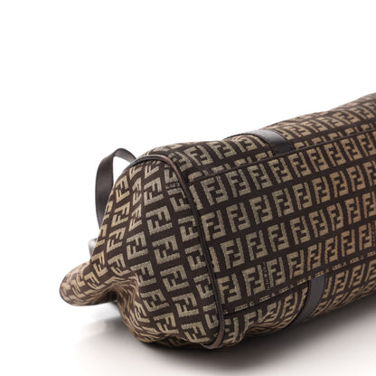 Fendi Zucchino Vitello Shoulder Bag Testa di Moro Beige 6 of 13