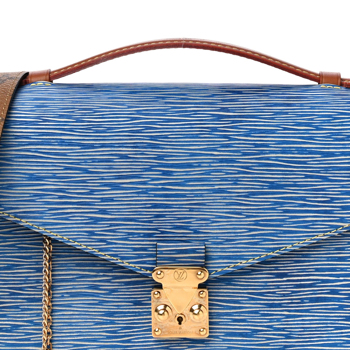 Epi Reverse Monogram Pochette Metis Denim Light