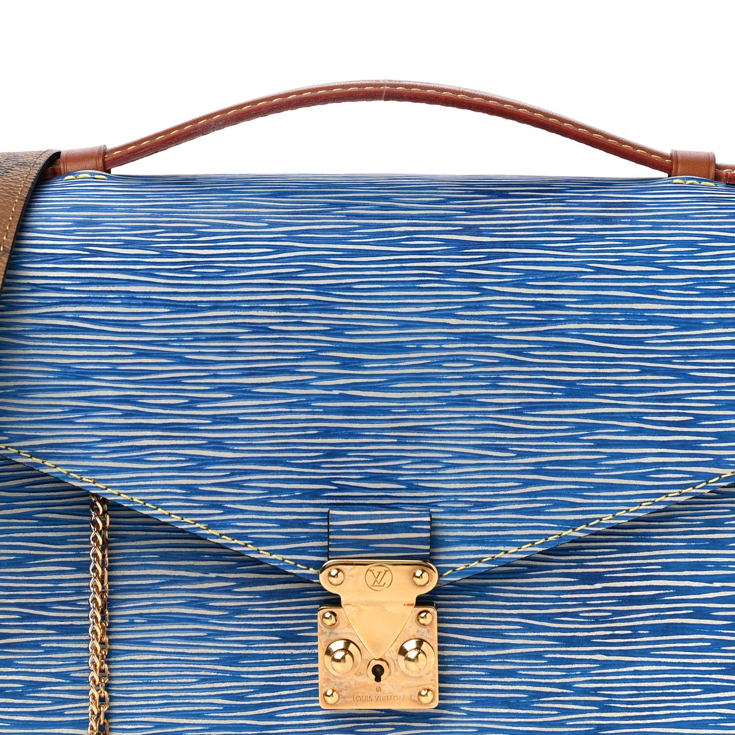 Louis Vuitton Epi Reverse Monogram Pochette Metis Denim Light 6 of 9