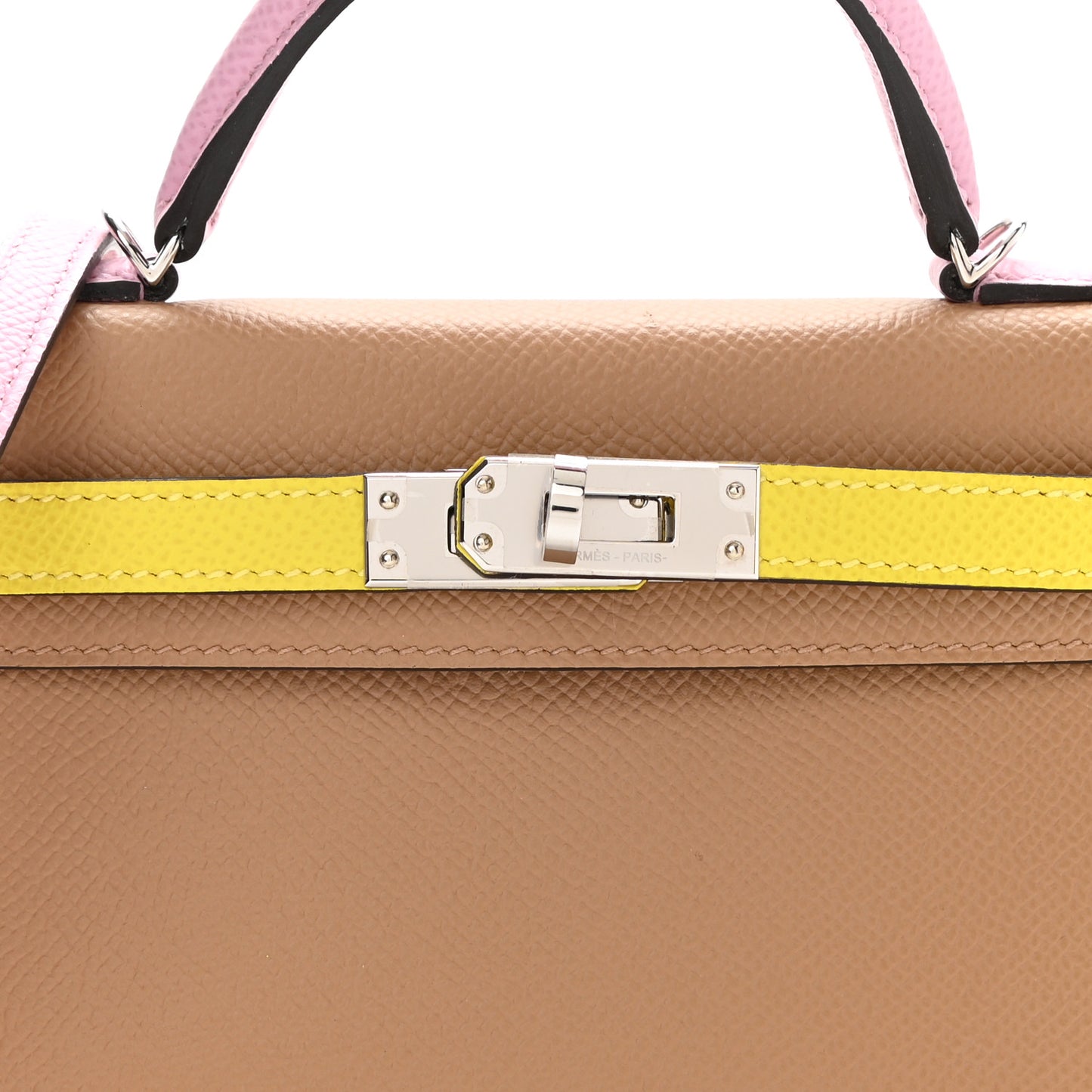Epsom Mini Kelly Sellier 20 Chai Mauve Sylvestre Lime