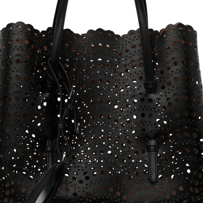 Alaia Lux Calfskin Vienne Vague Mina 32 Bag Black 8 of 11