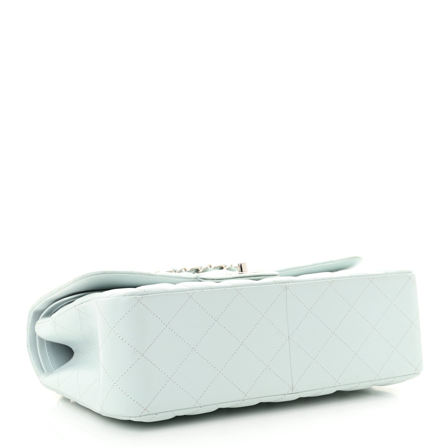 Chanel Caviar Quilted Jumbo Double Flap Light Blue 4 of 11