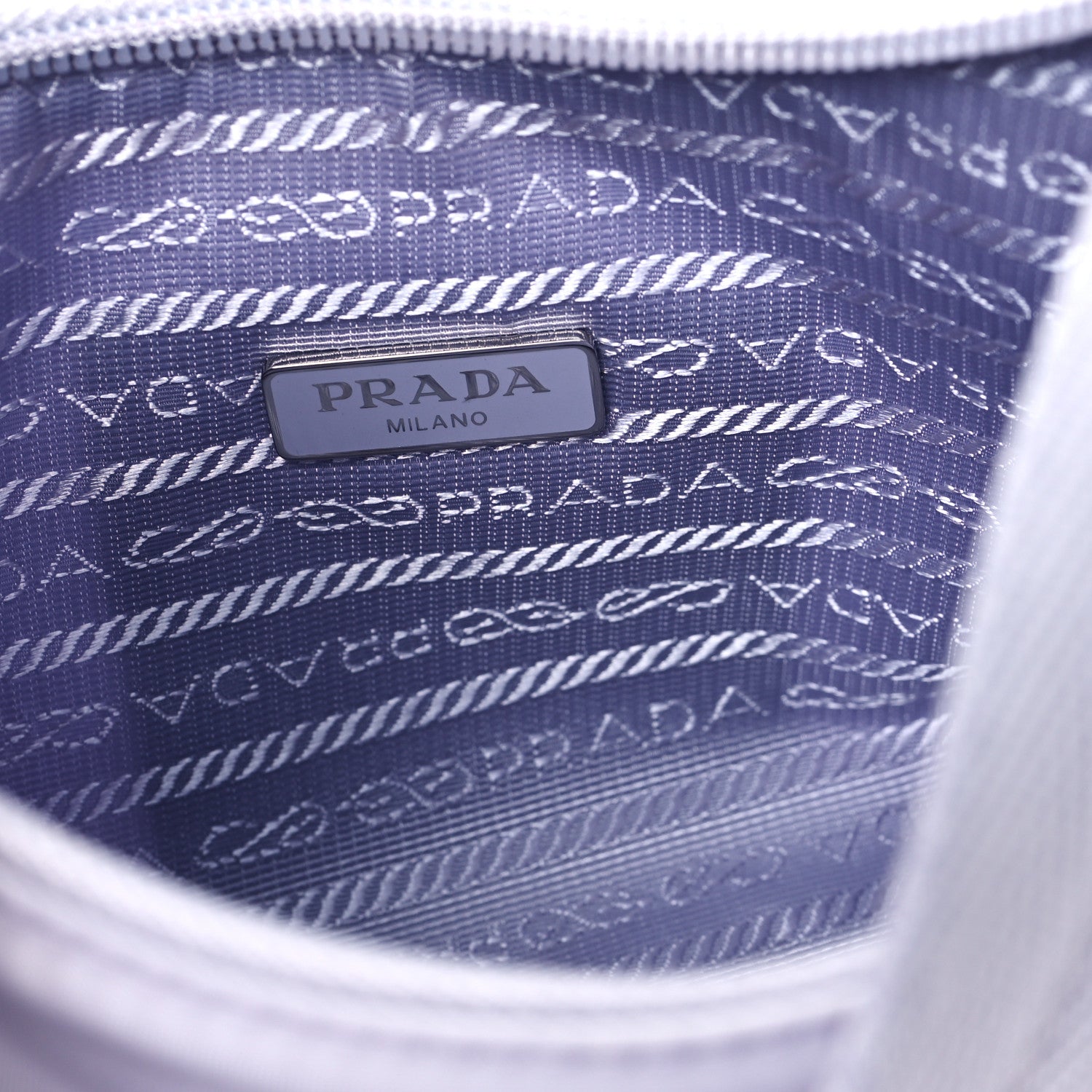 Prada Tessuto Nylon Saffiano Mini Re-Edition 2005 Bag Purple 6 of 10