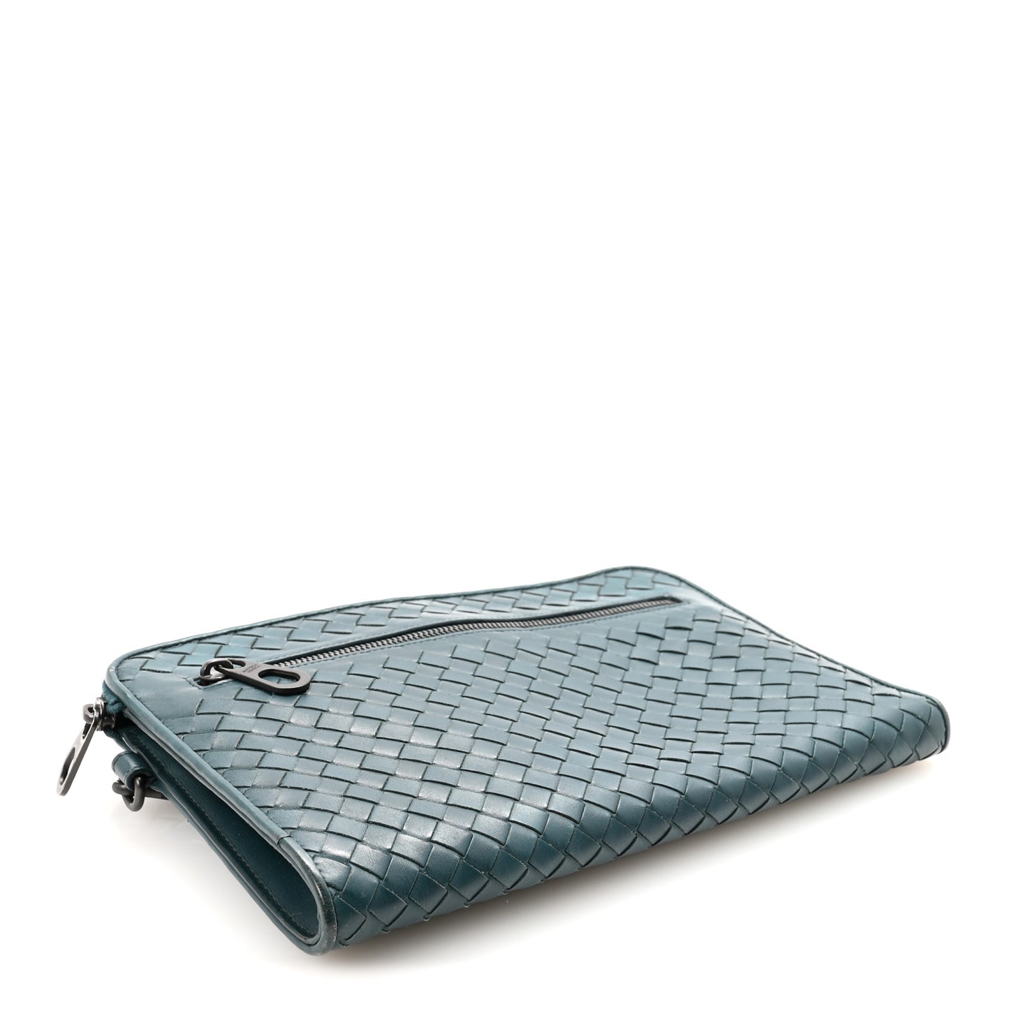 Nappa Intrecciato Wristlet Zip Wallet Brighton