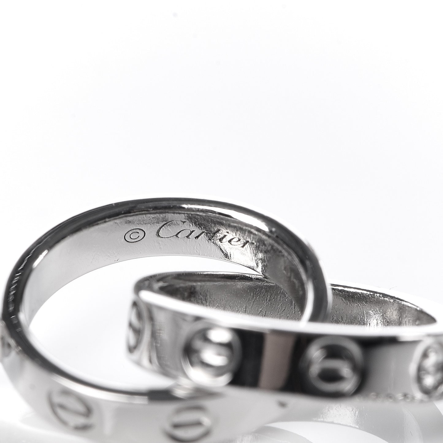 18K White Gold Interlocking LOVE Bracelet