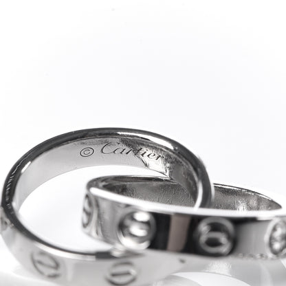 Cartier 18K White Gold Interlocking LOVE Bracelet 4 of 8