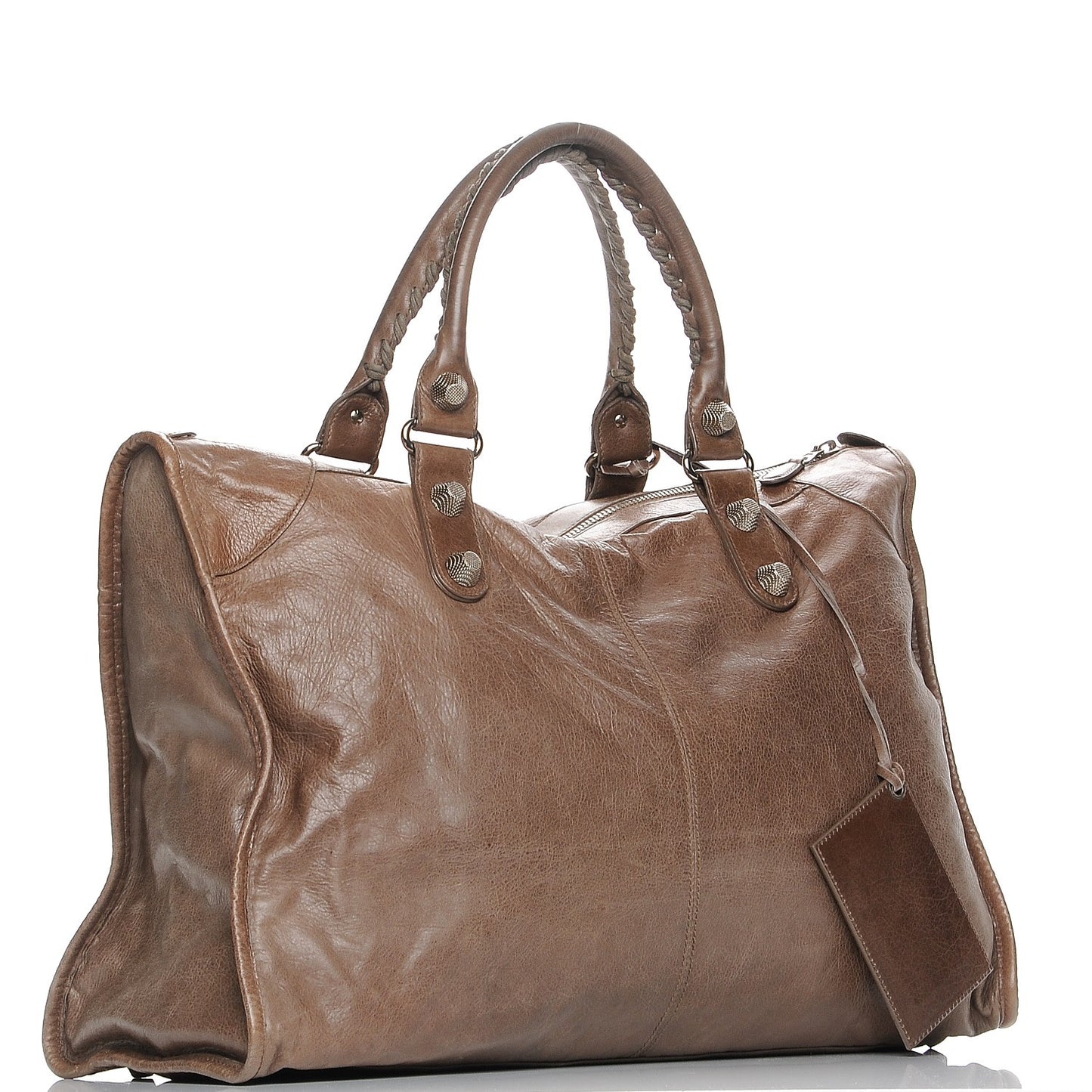 Agneau Giant 21 Silver Hardware Weekender Noix