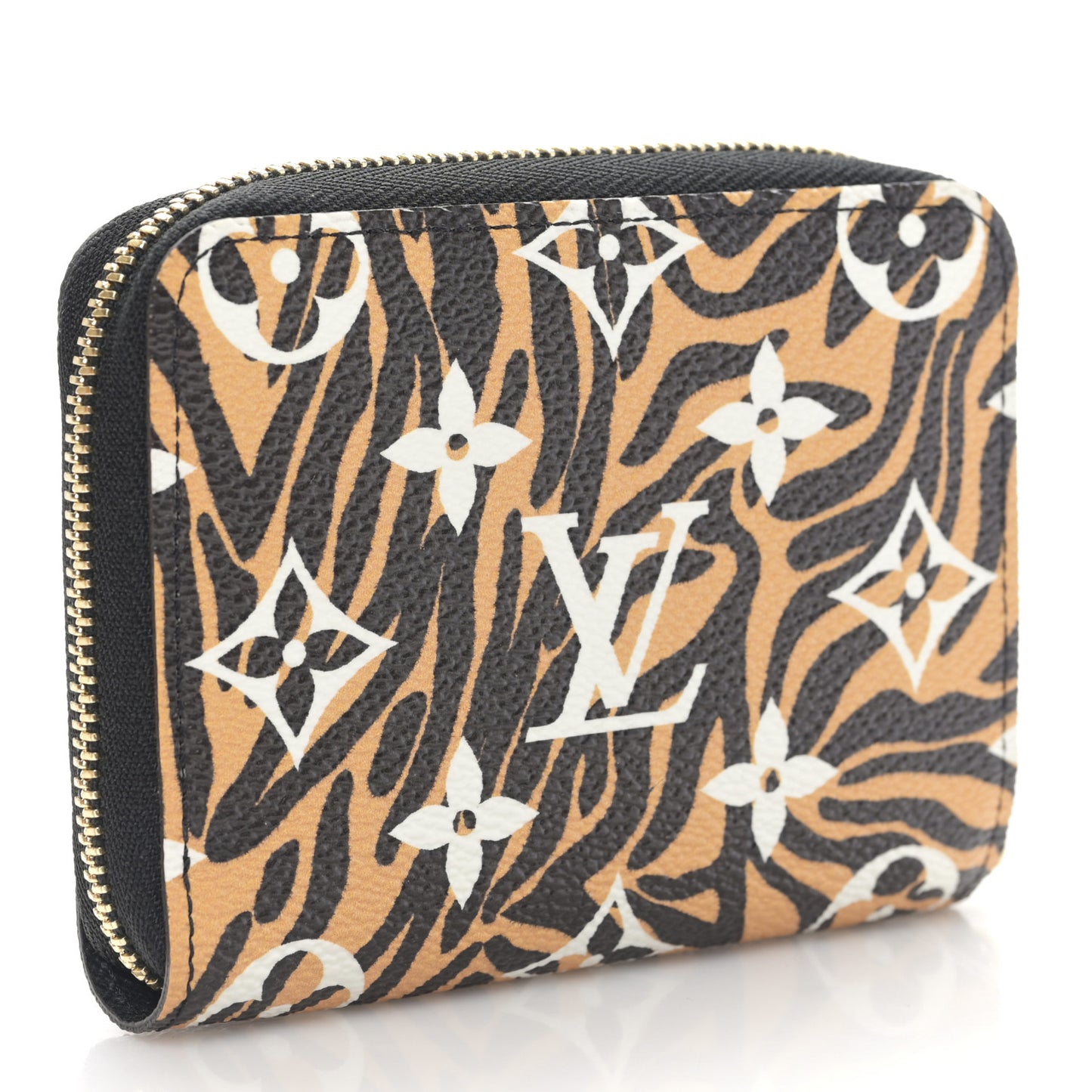 Monogram Giant Jungle Zippy Coin Purse Black