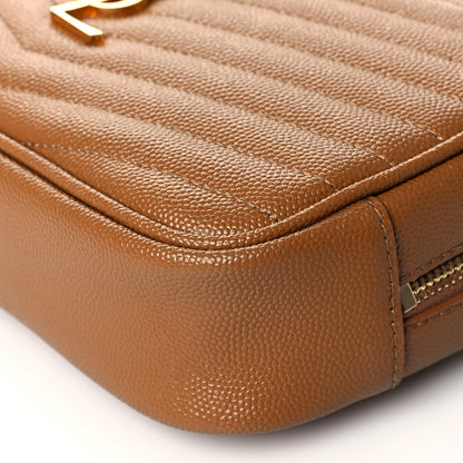 Saint Laurent Grain De Poudre Matelasse Monogram Mini Lou Camera Bag Dune 9 of 9