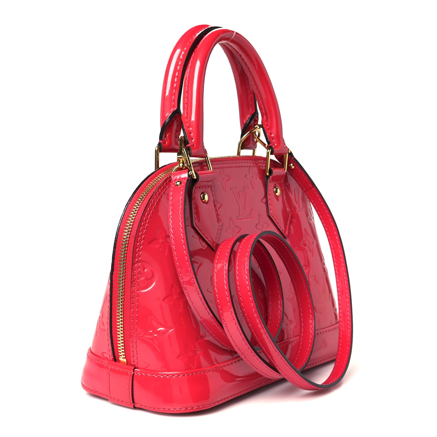 Louis Vuitton Vernis Alma BB Hot Pink 3 of 13