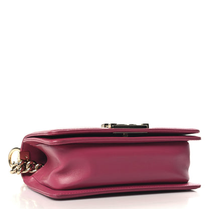 Chanel Lambskin Tweed Quilted Small Boy Flap Dark Pink 4 of 10