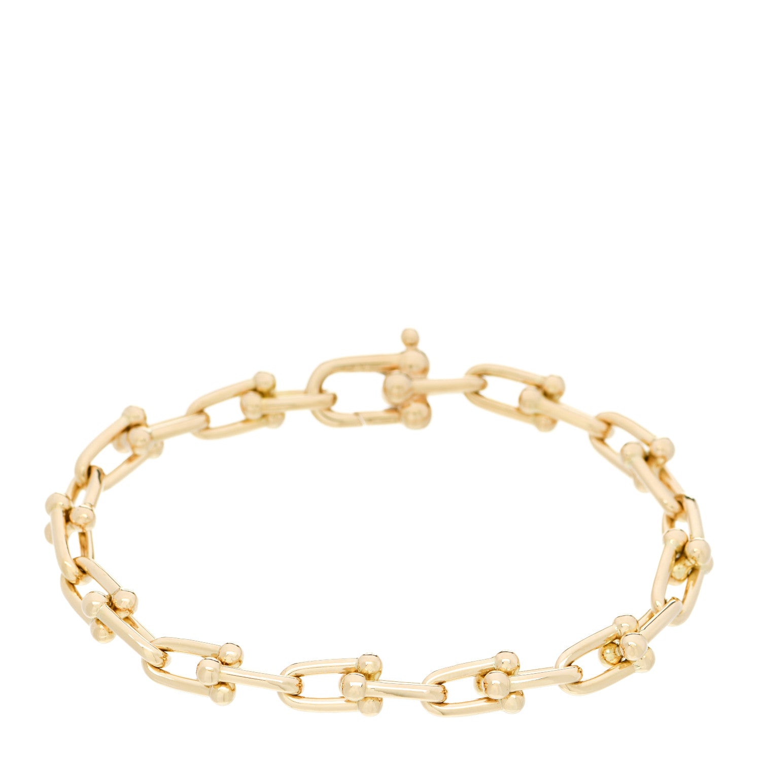 Tiffany 18K Yellow Gold Small HardWear Link Bracelet 1 of 4
