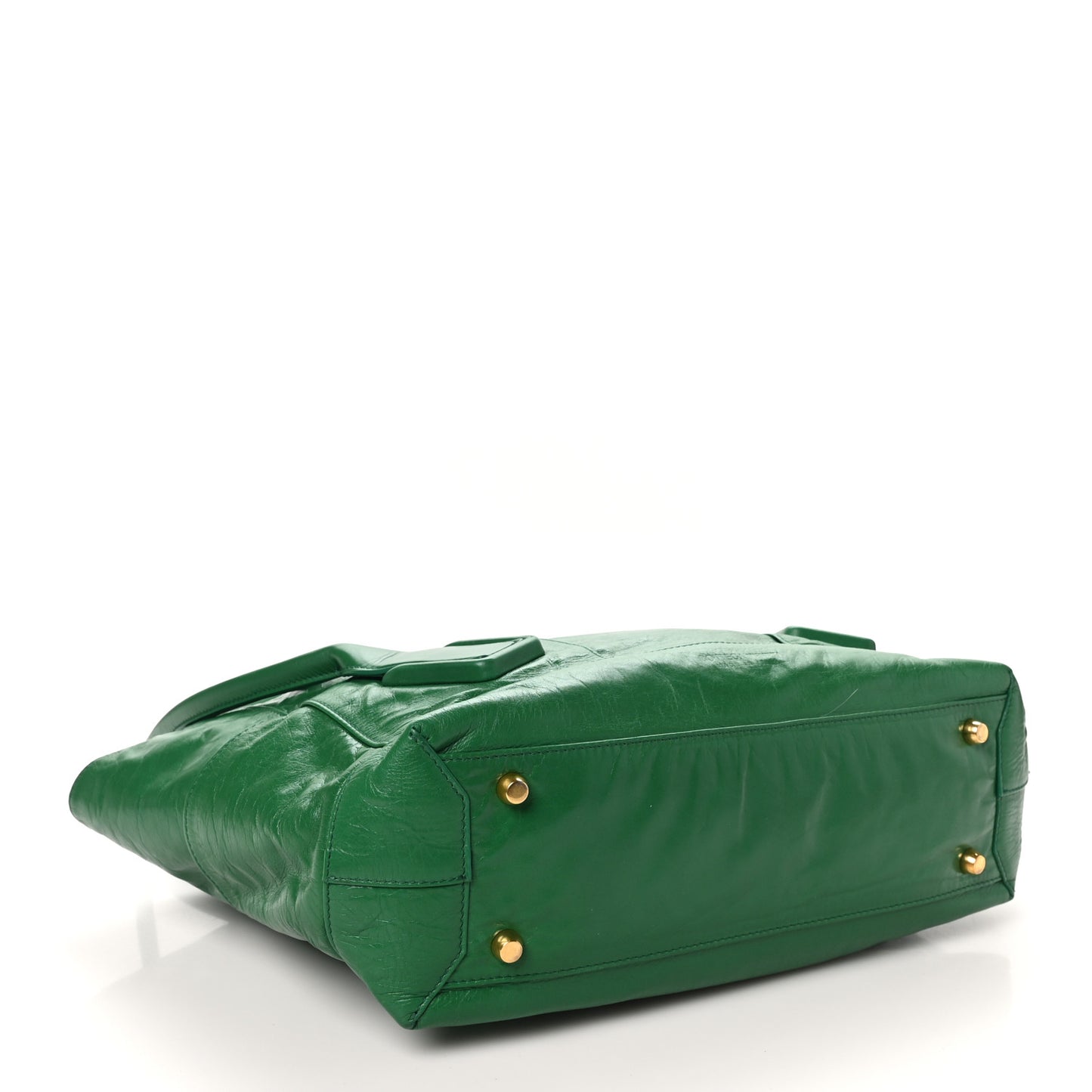 Paper Calfskin Maxi Intrecciato Medium Arco Slouch Racing Green