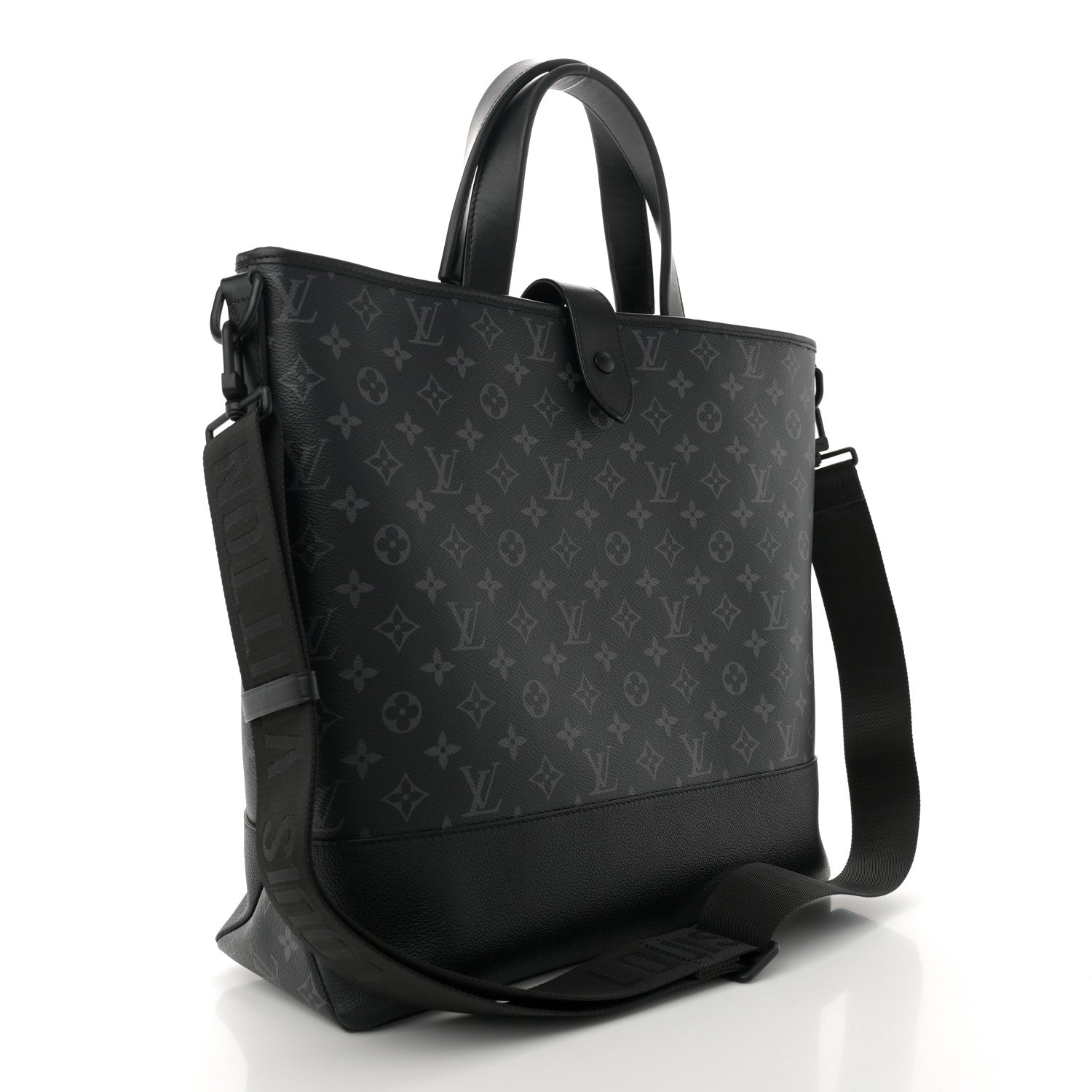 Louis Vuitton Monogram Eclipse Saumur Tote Black 2 of 11