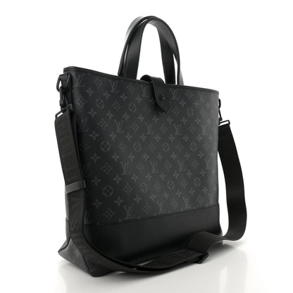Louis Vuitton Monogram Eclipse Saumur Tote Black 2 of 11
