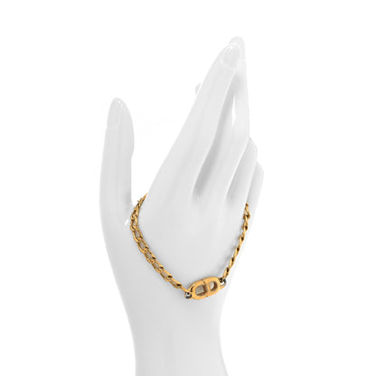 Christian Dior Metal Petit CD Chain Bracelet Gold 2 of 4