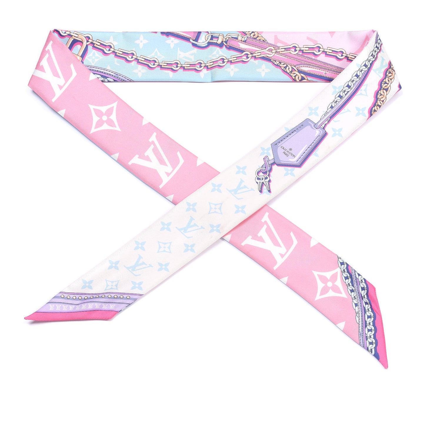 Silk Monogram Escale Perfect Match BB Bandeau Bleu Rose