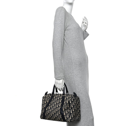 Christian Dior Monogram Boston Navy Blue 2 of 11