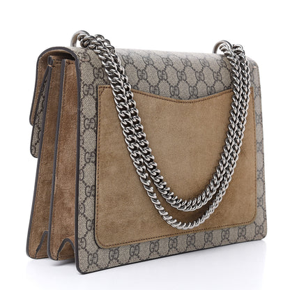 Gucci GG Supreme Monogram Medium Dionysus Shoulder Bag Taupe 3 of 10