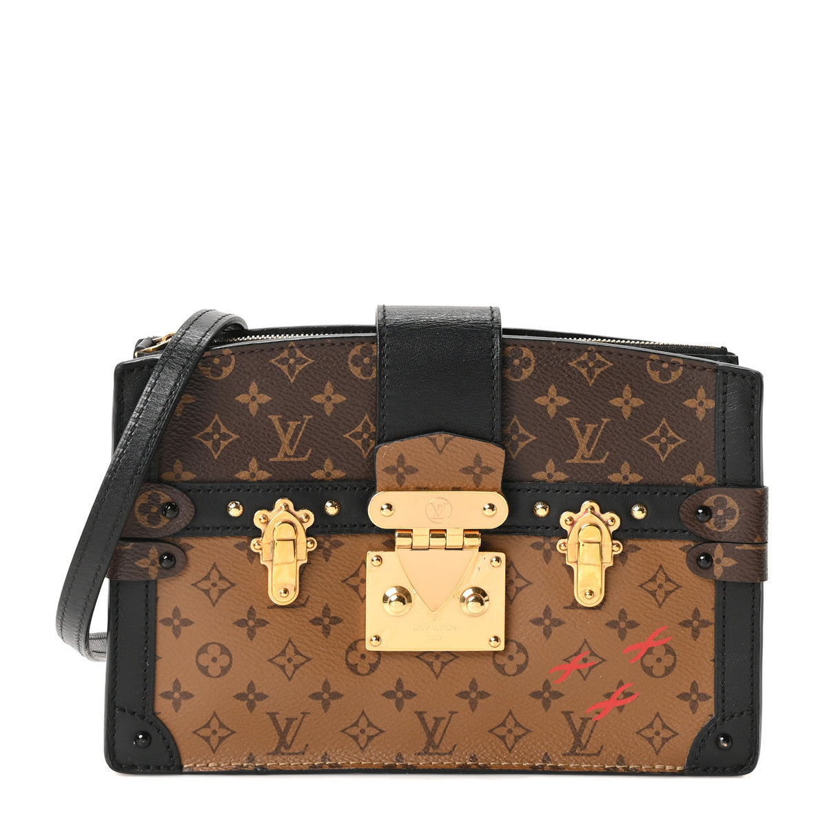 Reverse Monogram Trunk Clutch