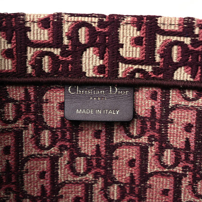Christian Dior Oblique Large Book Tote Burgundy Multicolor 6 of 10