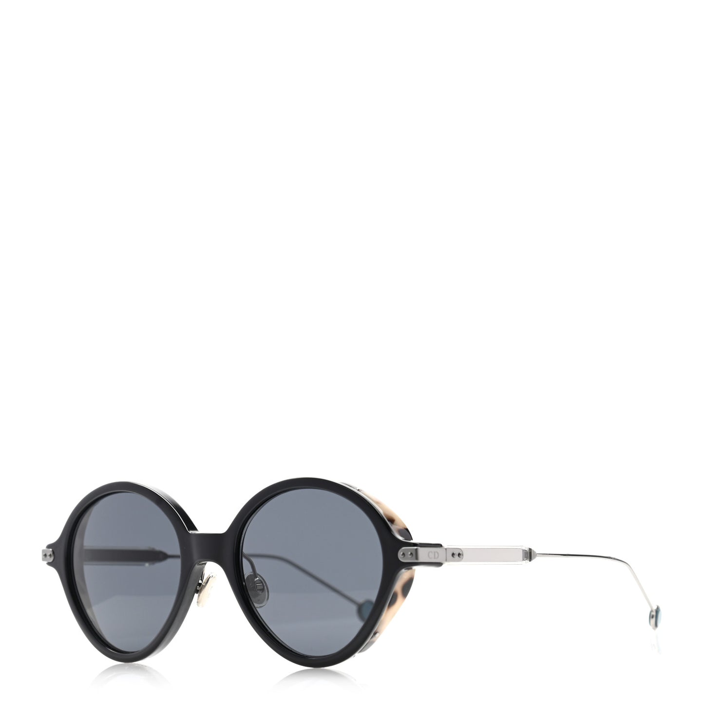 Acetate Umbrage Round Sunglasses Tortoise Black